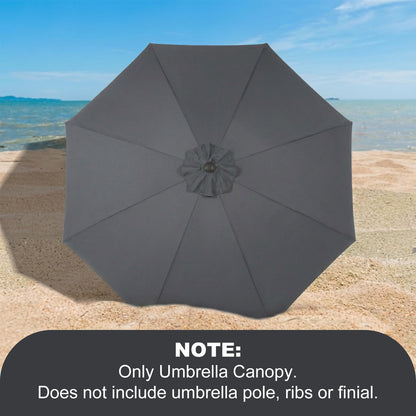 Patio Umbrella Replacement Canopy for 8 Ribs Table Umbrella