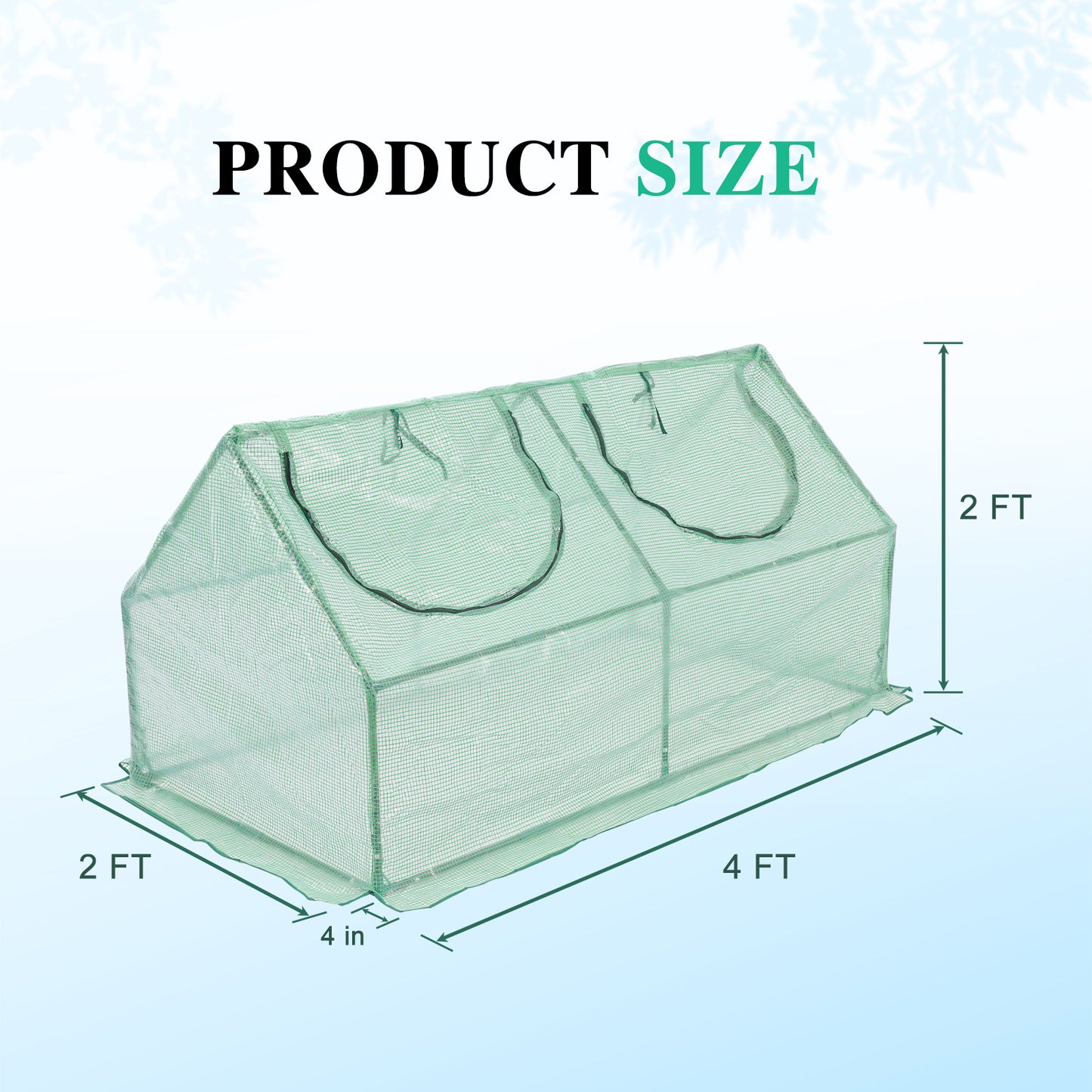3-in-1 Mini Greenhouse Kit, Small Greenhouse with Triple-Layer Window - Aoodor 