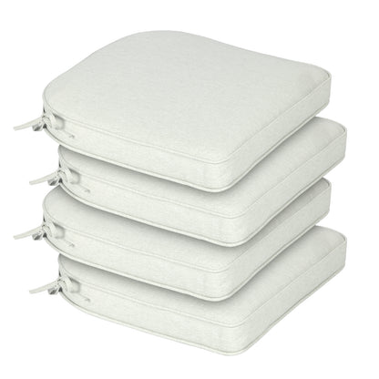 Outdoor Dining Chair Cushions Set, Patio Chair Pads, Light Gray