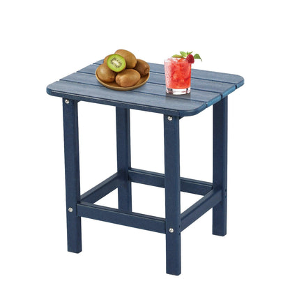 Outdoor Adirondack Side Table HDPE End Table - Aoodor 
