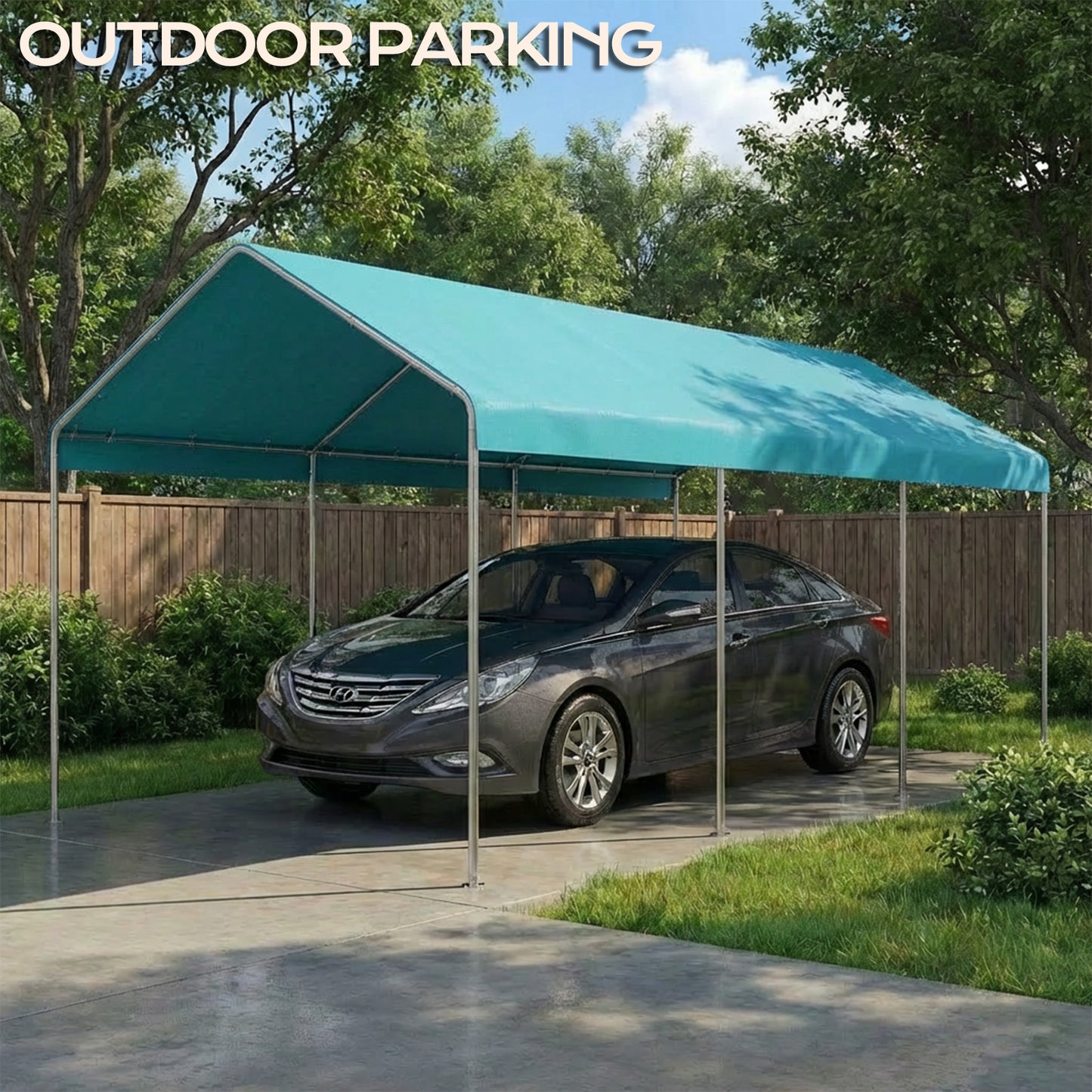 10x20 ft. Carport Replacement Canopy Cover
