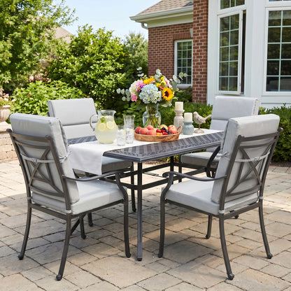 45x22x4 inch Outdoor High Back Patio Chair Cushions, Light Gray