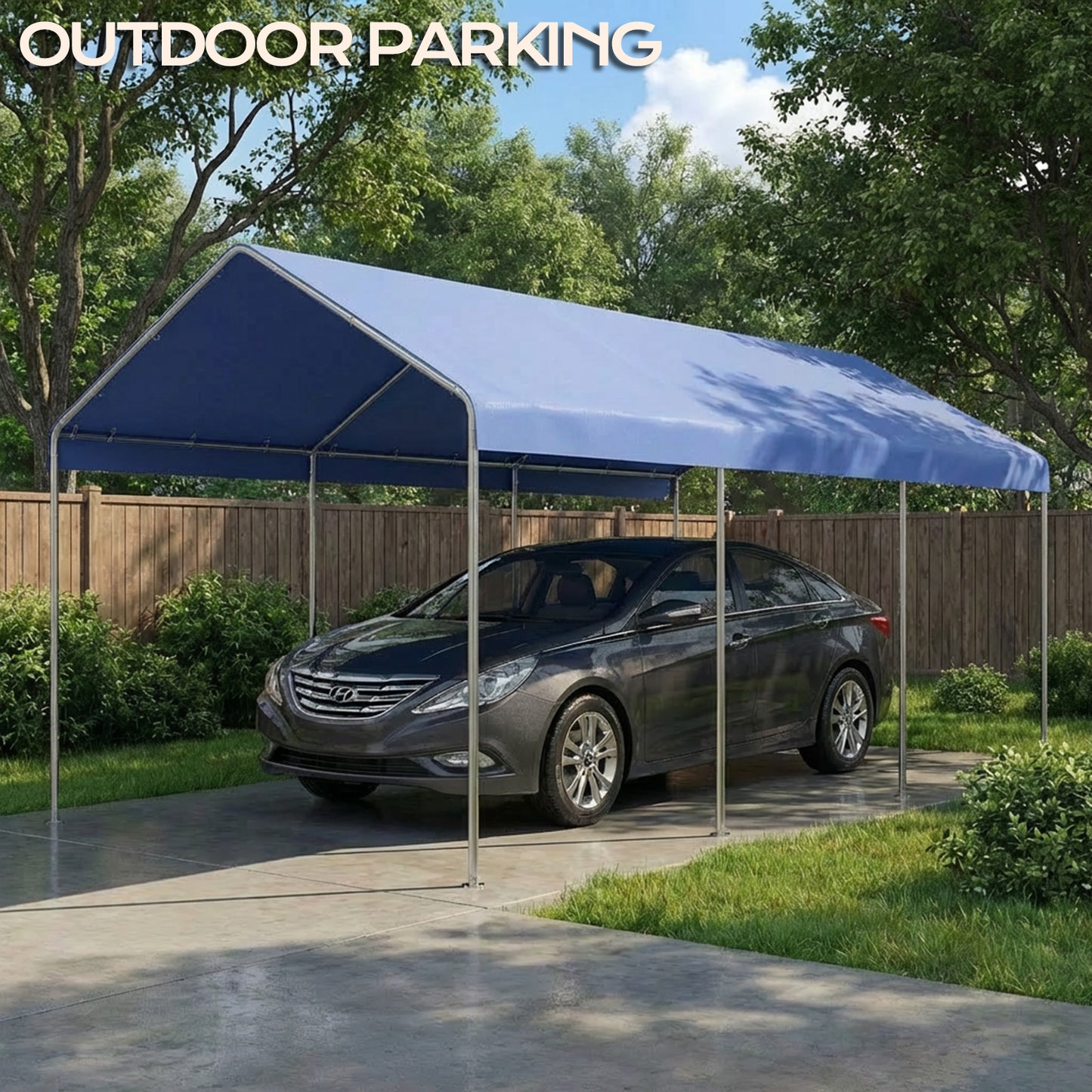 10x20 ft. Carport Replacement Canopy Cover