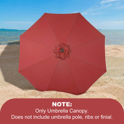 Patio Umbrella Replacement Canopy for 8 Ribs Table Umbrella