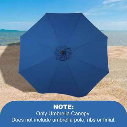 Patio Umbrella Replacement Canopy for 8 Ribs Table Umbrella