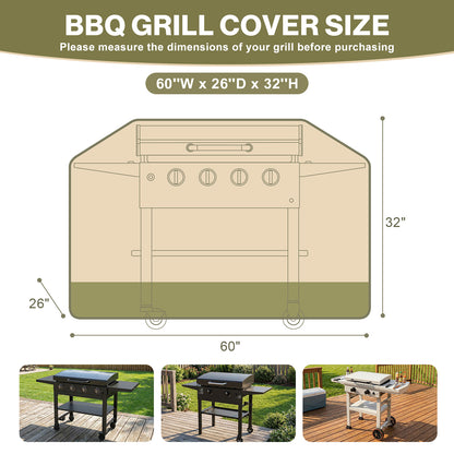 Outdoor BBQ Flat Top Grill Cover