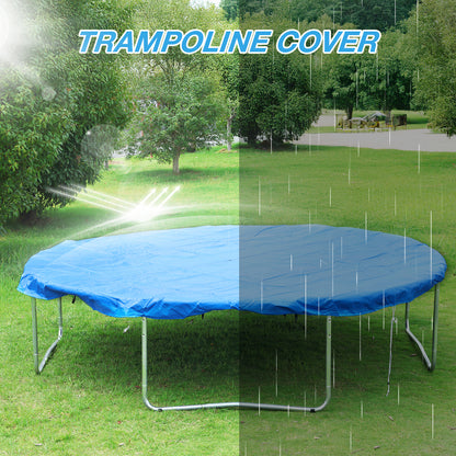 Trampoline Rain Cover, Waterproof Trampoline Tarp for Sun Snow Wind Protection - Aoodor 