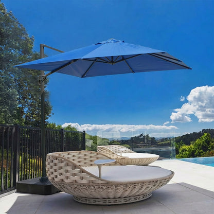 10x10 ft. Cantilever Umbrella Replacement Canopy for 8 Ribs Square Offset Umbrella