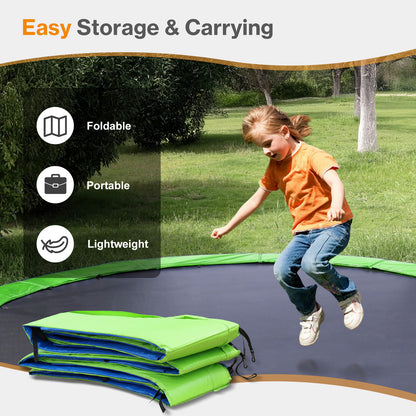Trampoline Safety Pad Replacement, Universal Waterproof Trampoline Spring Cover for Round Frame - Aoodor 