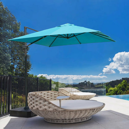 10x10 ft. Cantilever Umbrella Replacement Canopy for 8 Ribs Square Offset Umbrella