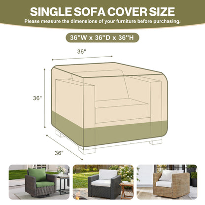 Patio Chair Cover for Cube Chair/ Deep Seat/ Outdoor Swivel