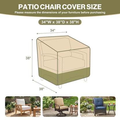 Patio Chair Cover for Deep Seat/ Rocking Chair/ Outdoor Swivel