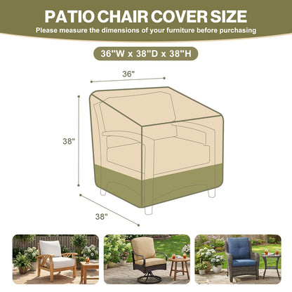 Patio Chair Cover for Deep Seat/ Rocking Chair/ Outdoor Swivel
