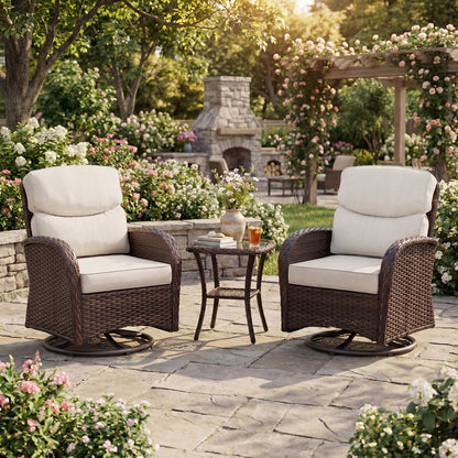Smile Outdoor Chair Cushion Set, Sunbrella Fabric Deep Seating Cushions, Canvas Flax