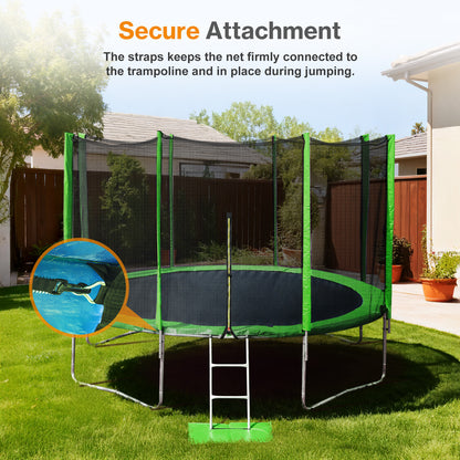 Trampoline Replacement Net for Round Frame Trampolines, Safety Enclosure Net - Aoodor 