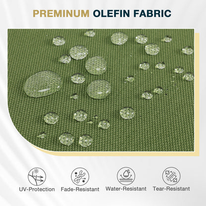 46x18x3 inch Patio Bench Cushion - Green - Aoodor 