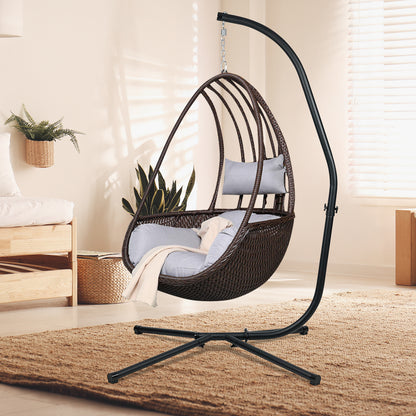 Hammock Steel Stand Only C-Stand - 300 Pound Capacity - Aoodor 