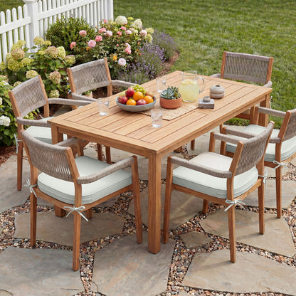 Outdoor Dining Chair Cushions Set, Patio Chair Pads, Light Gray