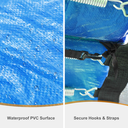 Trampoline Safety Pad Replacement, Universal Waterproof Trampoline Spring Cover for Round Frame - Aoodor 