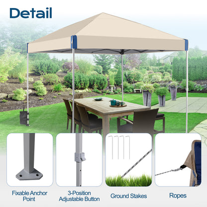 10x10/12x12 ft. Pop Up Canopy Tent with Roller Bag