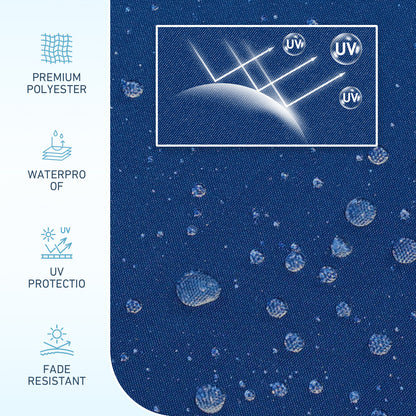 9 ft. Outdoor Patio Market Umbrella with 8 Sturdy Ribs, Push Button Tilt and Crank - Aoodor 