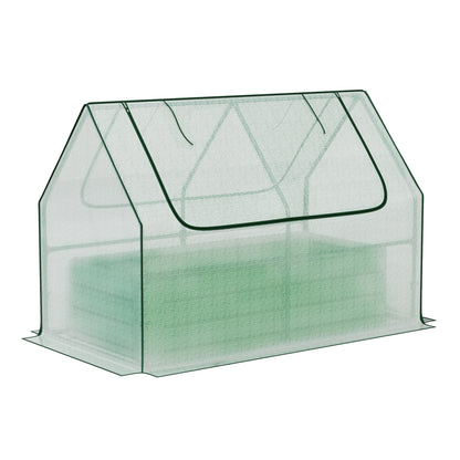 Mini Greenhouse Kit With Raised Garden Metal Beds - Aoodor 