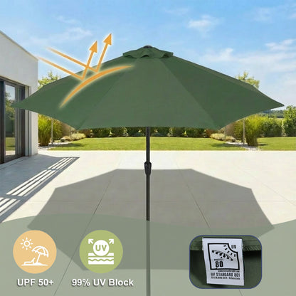 Patio Umbrella Replacement Canopy for 8 Ribs Table Umbrella