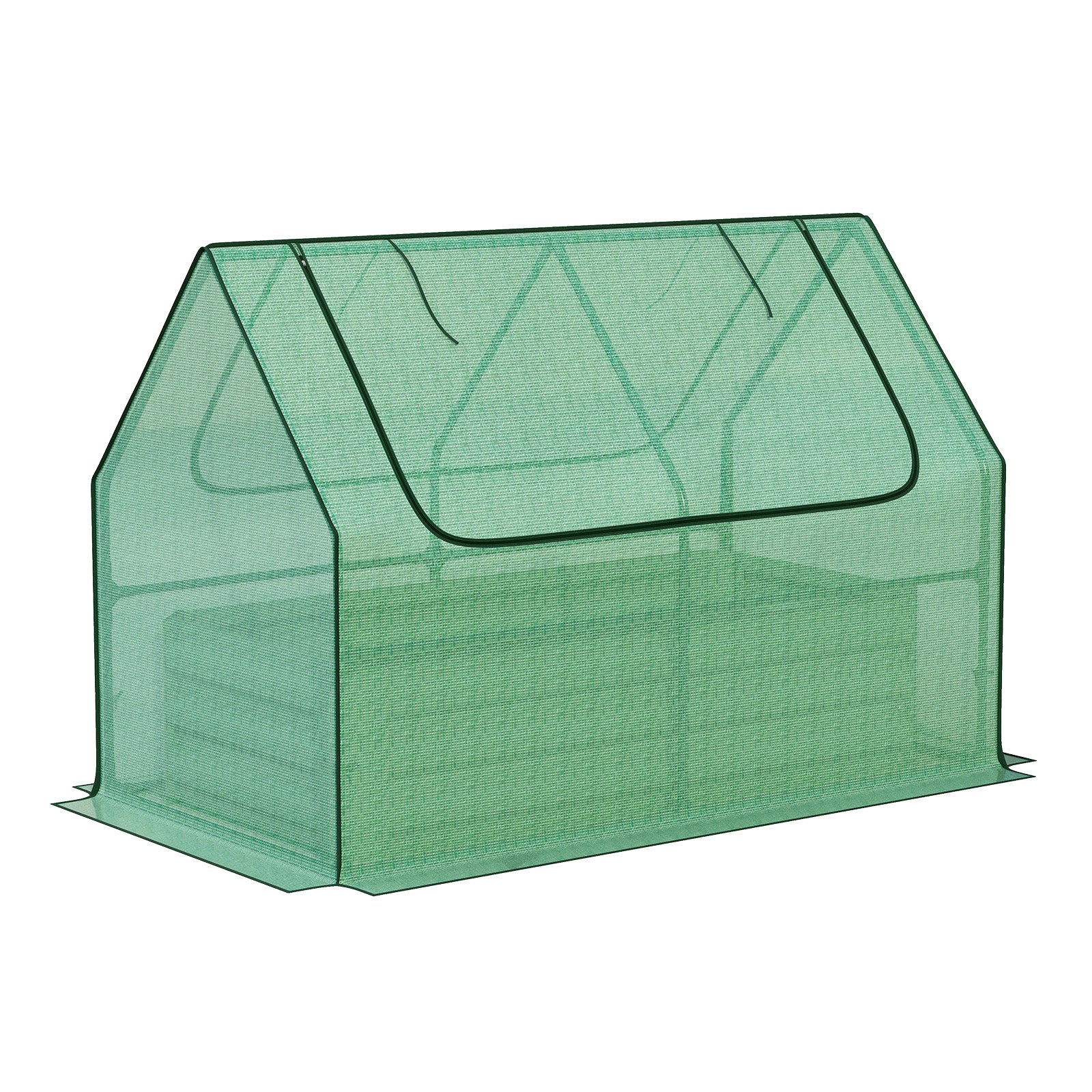 Mini Greenhouse Kit With Raised Garden Metal Beds - Aoodor 