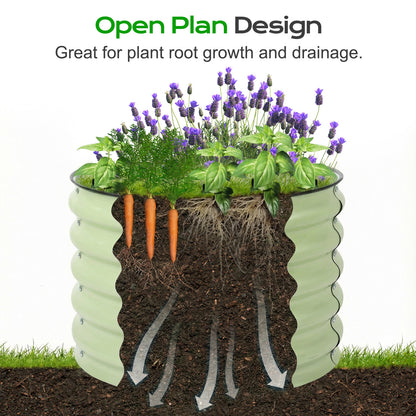 17" Tall 24" Metal Raised Garden Bed Kit