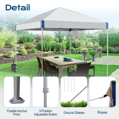 10x10/12x12 ft. Pop Up Canopy Tent with Roller Bag