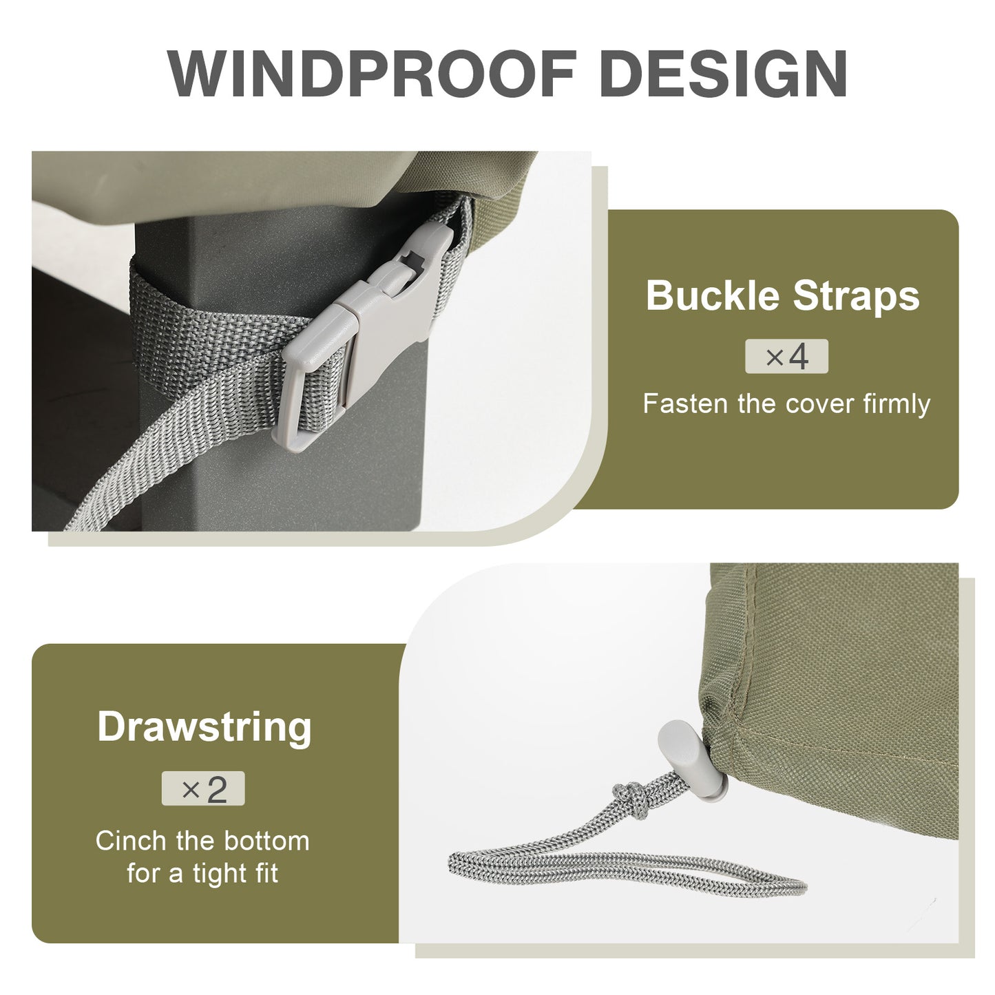 Patio Chair Cover for Cube Chair/ Deep Seat/ Outdoor Swivel