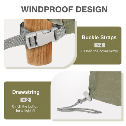 Patio Chair Cover for Deep Seat/ Rocking Chair/ Outdoor Swivel