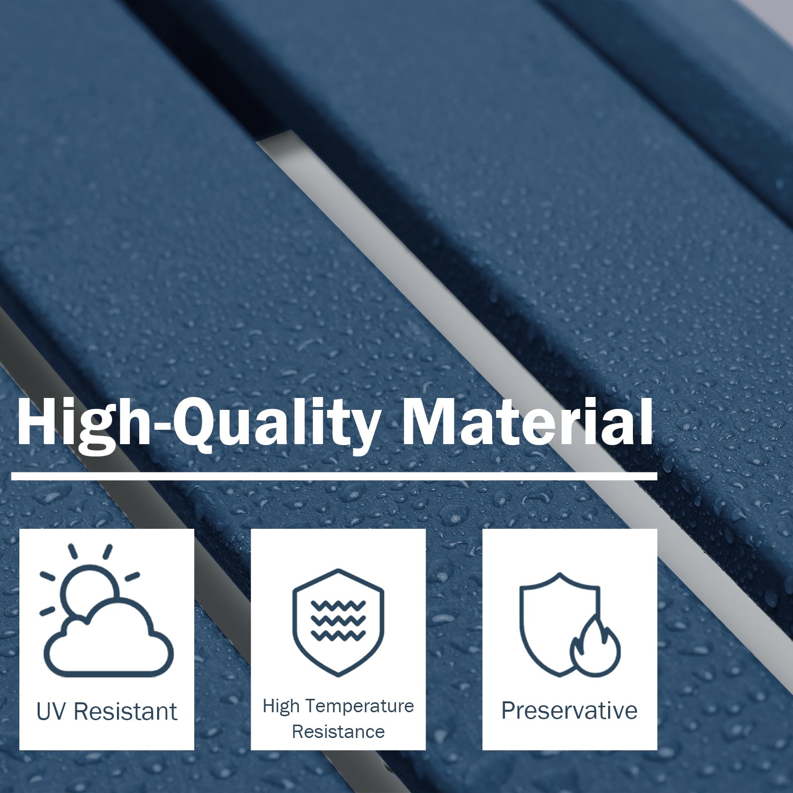 Outdoor Adirondack Ottoman, HDPE Adirondack Chair Ottoman - Aoodor 