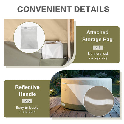 Outdoor Patio Furniture Set Cover, Round