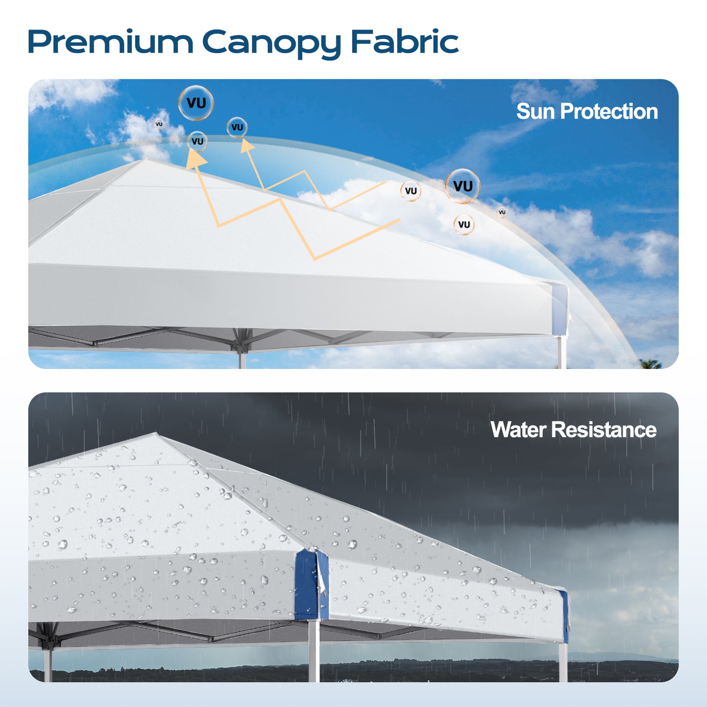 10x10/12x12 ft. Pop Up Canopy Tent with Roller Bag