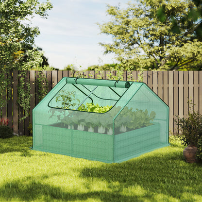 Mini Greenhouse Kit With Raised Garden Metal Beds - Aoodor 