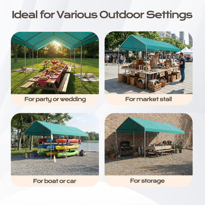 10x20 ft. Carport Replacement Canopy Cover