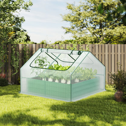 Mini Greenhouse Kit With Raised Garden Metal Beds - Aoodor 