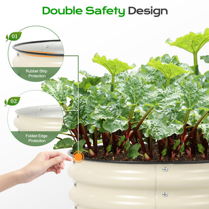 17" Tall 24" Metal Raised Garden Bed Kit