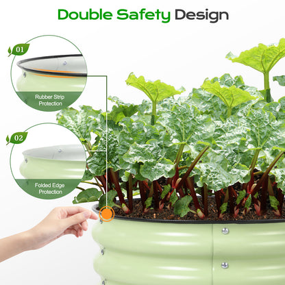 17" Tall 24" Metal Raised Garden Bed Kit