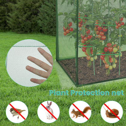 Crop Cage Plant Protection Netting Tent with Zipper for Vegetables Fruits and Plant - Aoodor 