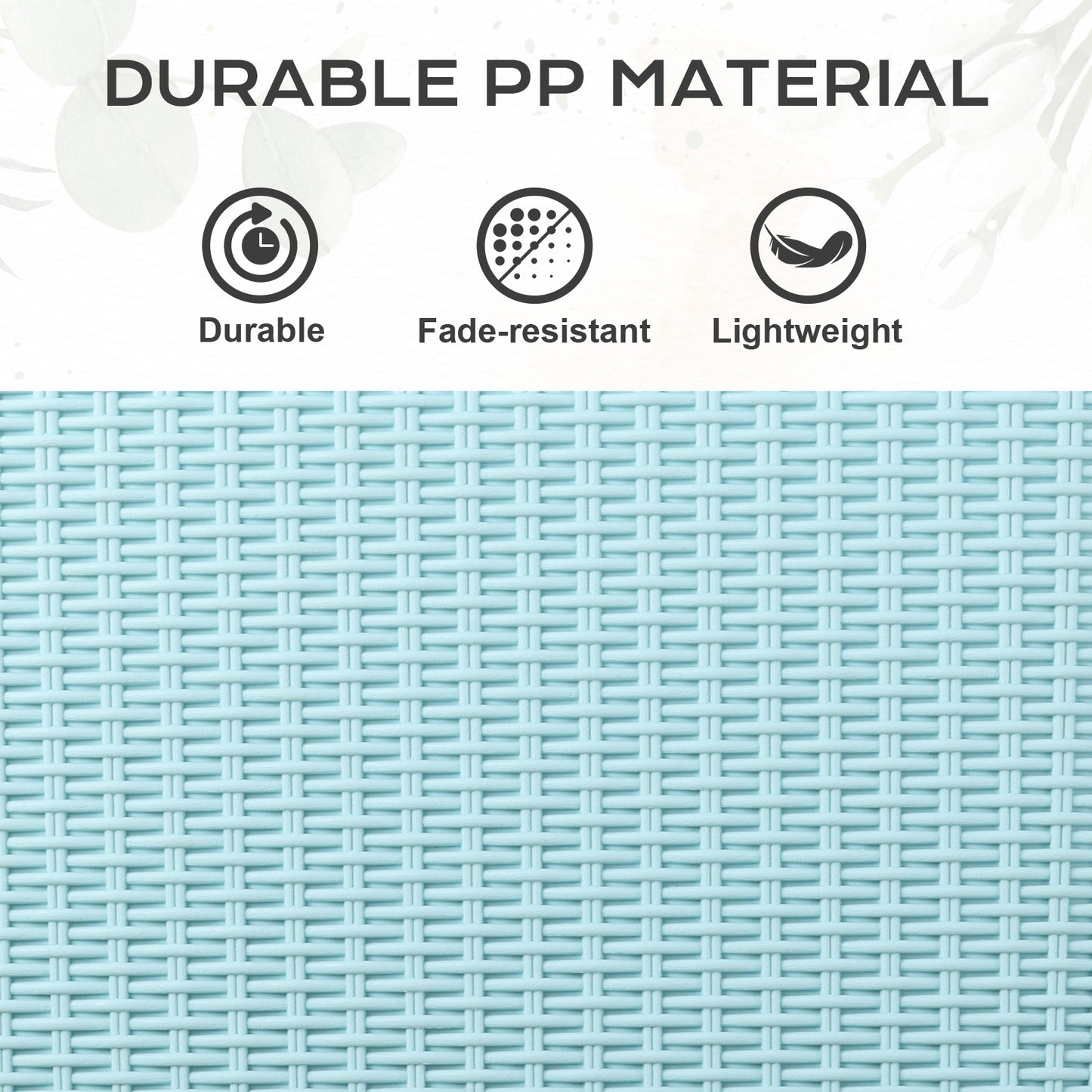 20 inch Outdoor Rattan Pattern Railing Planter Boxes, Set of 4