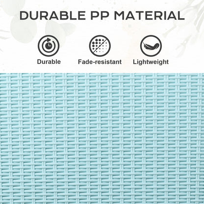 20 inch Outdoor Rattan Pattern Railing Planter Boxes, Set of 4