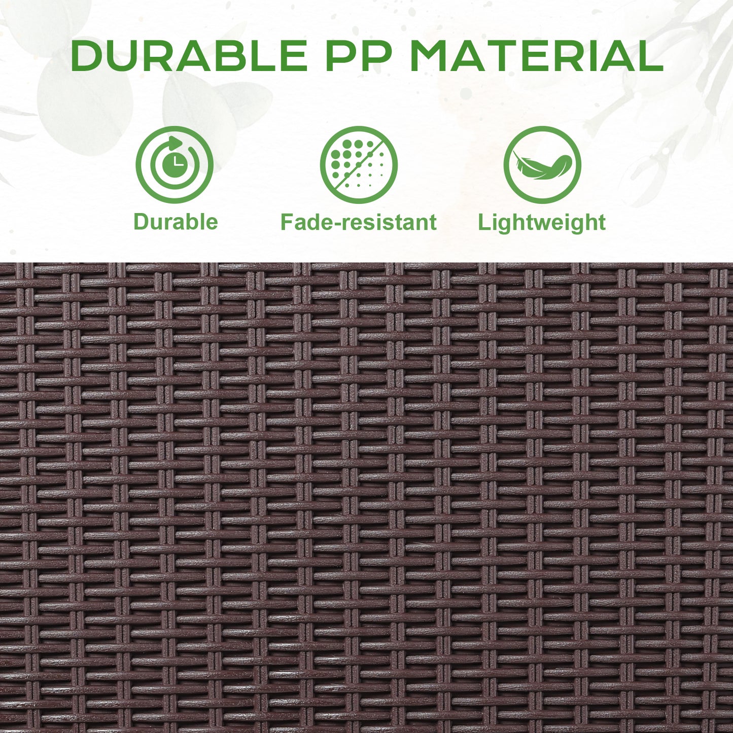 19.6 inch Balcony Rattan Pattern Railing Planter Box with Drainage Holes and Adjustable Brackets - Set of 4 - Aoodor 