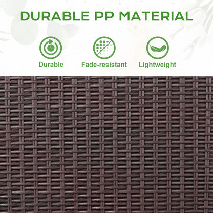 19.6 inch Balcony Rattan Pattern Railing Planter Box with Drainage Holes and Adjustable Brackets - Set of 4 - Aoodor 