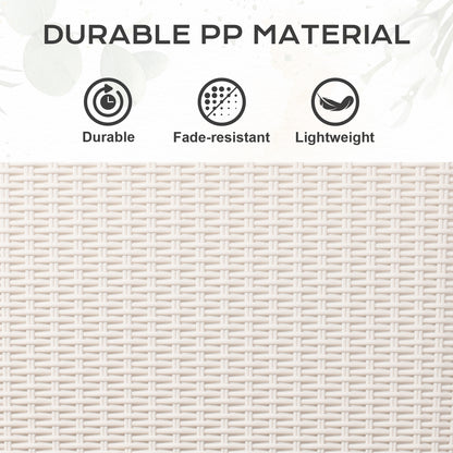 20 inch Outdoor Rattan Pattern Railing Planter Boxes, Set of 4