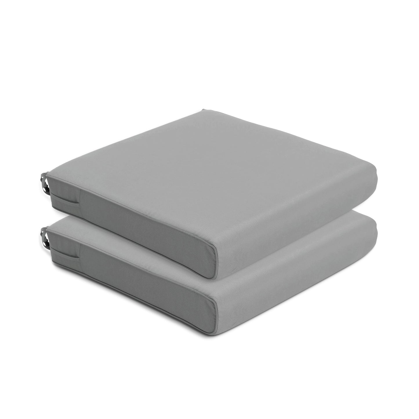 Outdoor Chair Cushion , Removable Cover with Hidden Zipper, Adaptable Secure Ties - Gray - Aoodor 