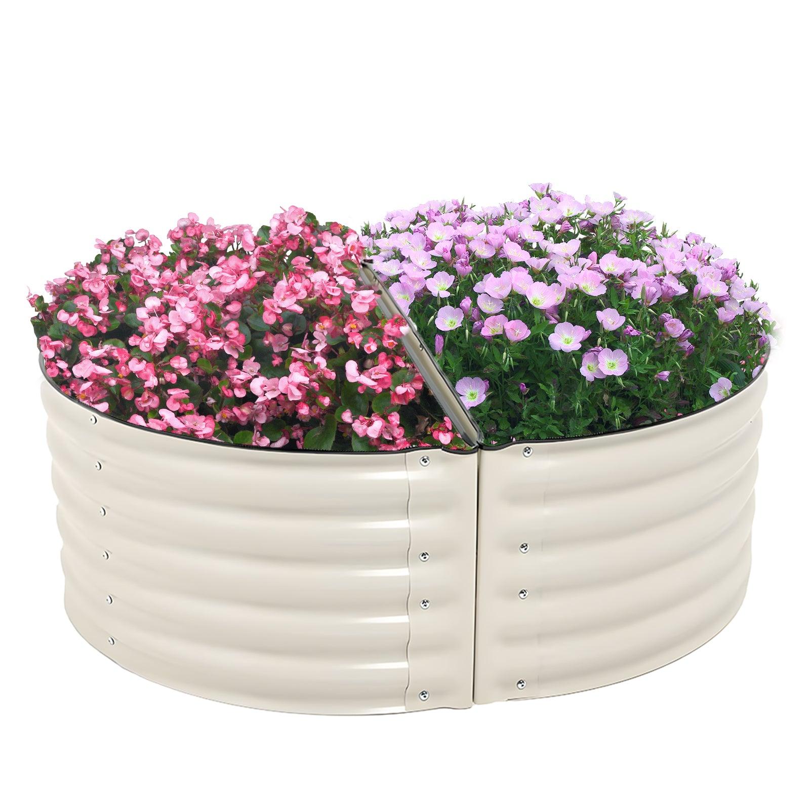 42x24x17 inch Metal Raised Garden Bed, Outdoor Garden Planter Box - Set of 2 - Aoodor 