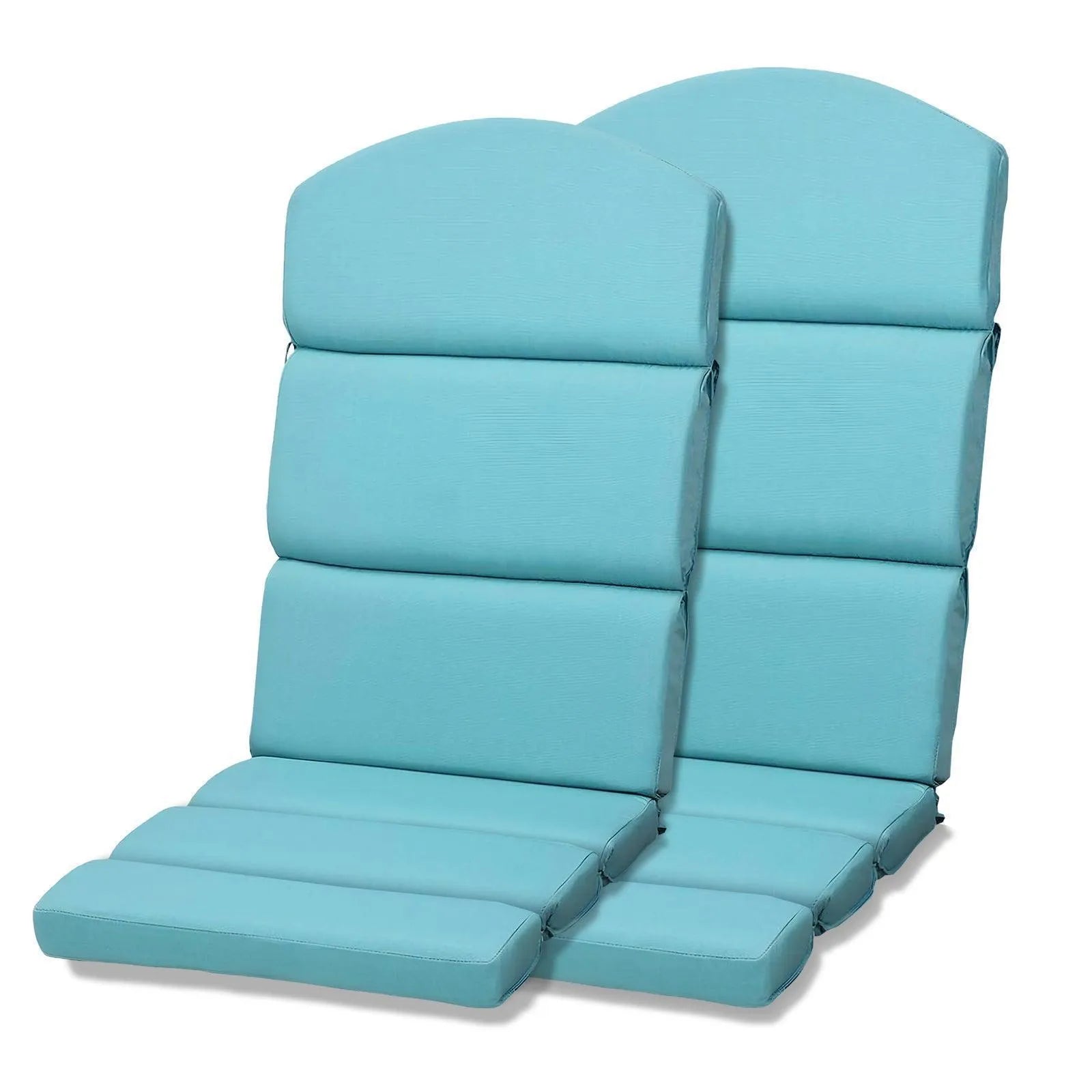 52x20x2.5 inch Patio High-Back Adirondack Chair Cushions Set of 2 - Blue - Aoodor 