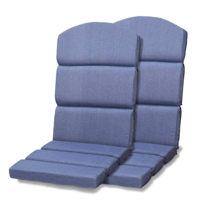 52x20x2.5 inch Patio High-Back Adirondack Chair Cushions Set of 2 - Dark Blue - Aoodor 